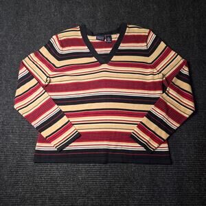 90s Silk Striped Long Sleeve XL Good condition